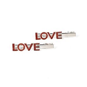 Adored Adornment - Red “Love” Hair Clip